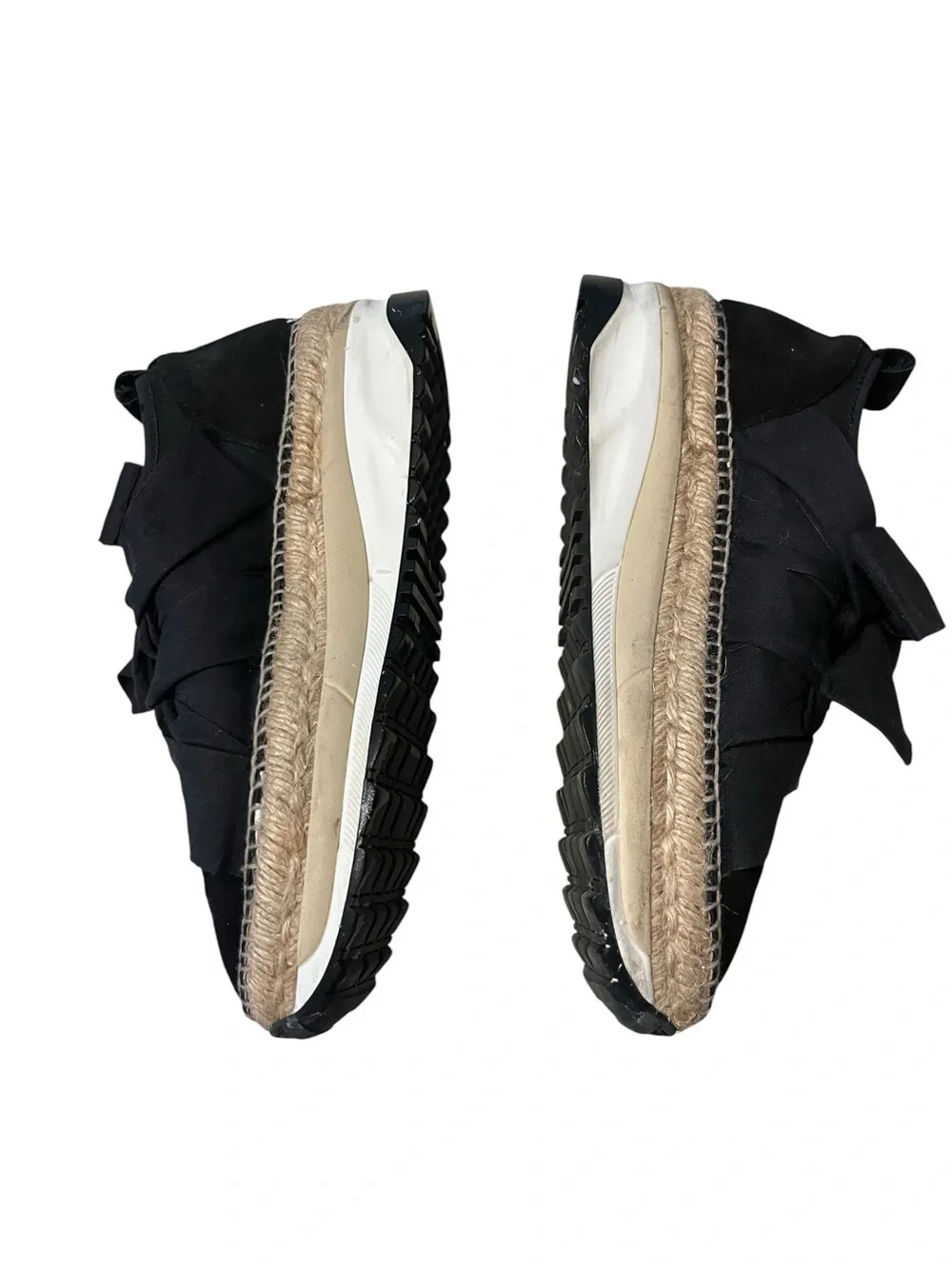 Free People Chapmin Espadrille Black Sneaker Sz 10